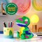 DIY Paint Your Own Dinosaur Lamp Kit - Complete Kids Arts and Crafts Set - Personalized Night Light Project with 12 Paint Pots, Apron, and Stickers - Creative Dinosaur Toy Gift for Boys and Girls Ages 3-12+